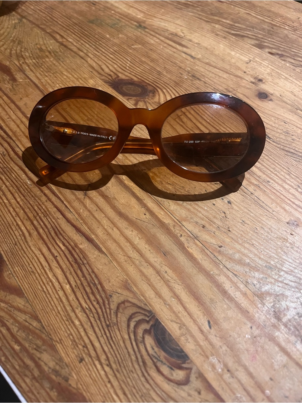 Tod’d Round Oval Brown Tortoise Sunglasses